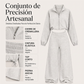 🔥 ¡50% OFF POR TIEMPO LIMITADO! 👚 Conjunto Deportivo de Sudadera Corta con Cremallera y Pantalón de Pierna Ancha para Mujer – Cómodo, Moderno y Elegante ✨