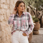 🔥 ¡50% OFF POR TIEMPO LIMITADO! 🧥 Chaqueta Camisa de Cuadros de Longitud Media para Mujer – Cómoda, Moderna y Perfecta para Capas ✨