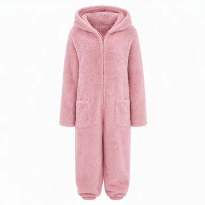 🔥 ¡50% OFF POR TIEMPO LIMITADO! 🧸 Pijama Enterizo Cálido con Capucha para Mujer – Suave, Cómodo y Perfecto para Invierno ✨