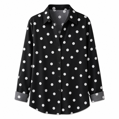 🔥 ¡50% OFF POR TIEMPO LIMITADO! 👚 Blusa Elegante Casual de Manga Larga para Mujer – Botones Clásicos, Cómoda y Sofisticada ✨