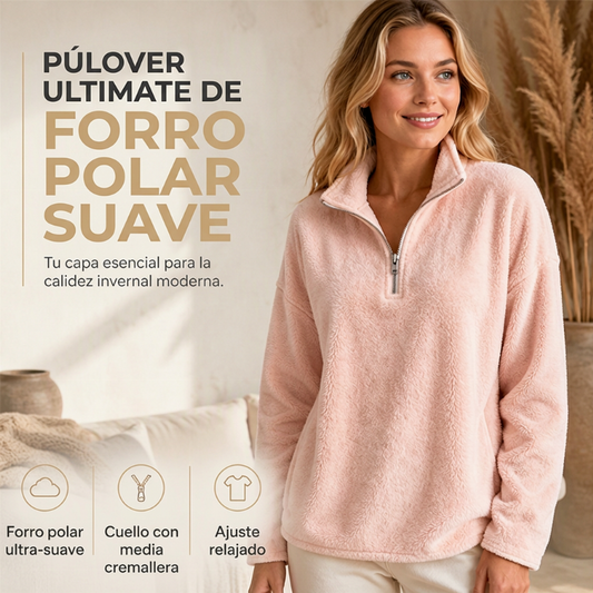 🔥 ¡50% OFF POR TIEMPO LIMITADO! 👚 Sudadera Casual de Cuello Medio con Cremallera para Mujer – Suave, Cálida y Moderna ✨