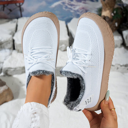 🔥 ¡50% OFF POR TIEMPO LIMITADO! 👟 Zapatos Casual de Invierno con Forro de Peluche para Mujer – Cálidos, Suaves y Cómodos ✨