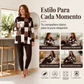 🔥 ¡50% OFF POR TIEMPO LIMITADO! 👚 Conjunto de Blusa de Manga Larga Estampada y Leggings para Mujer – Cómodo, Casual y Fácil de Combinar ✨