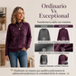 Chaqueta de jersey informal con doble cremallera para mujer