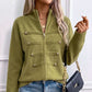 Chaqueta de jersey informal con doble cremallera para mujer