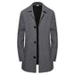🔥 ¡50% OFF POR TIEMPO LIMITADO! 🧥 Abrigo Minimalista de Longitud Media para Hombre – Diseño de Botón Único, Elegante y Versátil ✨