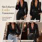 🔥 ¡50% OFF POR TIEMPO LIMITADO! 👚 Top de Encaje con Cuello V Profundo y Manga Larga para Mujer – Elegante, Femenino y Sofisticado ✨