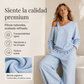🔥 ¡50% OFF POR TIEMPO LIMITADO! 👗 Conjunto Elegante de Un Hombro y Pantalón de Pierna Ancha para Mujer – Sofisticado, Cómodo y Favorecedor ✨