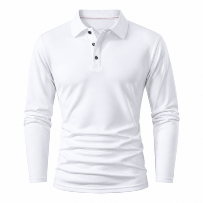 🔥 ¡50% OFF POR TIEMPO LIMITADO! 👔 Camiseta de Manga Larga con Cuello para Hombre – Casual, Cómoda y Versátil ✨