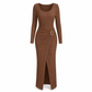 🔥 ¡50% OFF POR TIEMPO LIMITADO! 🧶 Suéter de Punto de Color Sólido para Mujer – Cálido, Cómodo y Elegante ✨