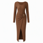 🔥 ¡50% OFF POR TIEMPO LIMITADO! 🧶 Suéter de Punto de Color Sólido para Mujer – Cálido, Cómodo y Elegante ✨