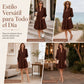 🔥 ¡50% OFF POR TIEMPO LIMITADO! 👗 Vestido Mini con Cuello V y Volantes en Capas para Mujer – Femenino, Elegante y Favorecedor ✨