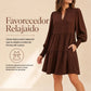 🔥 ¡50% OFF POR TIEMPO LIMITADO! 👗 Vestido Mini con Cuello V y Volantes en Capas para Mujer – Femenino, Elegante y Favorecedor ✨