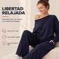 🔥 ¡50% OFF POR TIEMPO LIMITADO! 👚 Conjunto de Sudadera y Pantalón Deportivo de 2 Piezas para Mujer – Cómodo, Casual y Versátil ✨