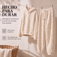 🔥 ¡50% OFF POR TIEMPO LIMITADO! 🧸 Conjunto de Punto Trenzado con Capucha y Pantalón para Mujer – Suave, Cálido y Acogedor ✨