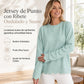 🔥 ¡50% OFF POR TIEMPO LIMITADO! 👚 Sudadera de Cuello Redondo con Dobladillo Ondulado para Mujer – Cómoda, Casual y Femenina ✨