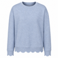 🔥 ¡50% OFF POR TIEMPO LIMITADO! 👚 Sudadera de Cuello Redondo con Dobladillo Ondulado para Mujer – Cómoda, Casual y Femenina ✨
