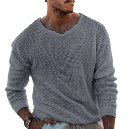 🔥 ¡50% OFF POR TIEMPO LIMITADO! 👕 Suéter Casual de Punto con Cuello Redondo para Hombre – Cómodo, Versátil y Moderno ✨