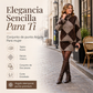 🔥 ¡50% OFF POR TIEMPO LIMITADO! 👗 Conjunto de Punto con Estampado de Rombos y Falda para Mujer – Elegante, Femenino y Acogedor ✨
