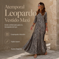 🔥 ¡50% OFF POR TIEMPO LIMITADO! 👗🐆 Vestido Maxi Casual de Manga Larga con Estampado de Leopardo para Mujer – Elegante, Favorecedor y Llamativo ✨