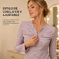 🔥 ¡50% OFF POR TIEMPO LIMITADO! 🧶👚 Top de Punto de Manga Larga con Cuello V y Media Cremallera para Mujer – Cómodo, Elegante y Versátil ✨