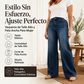 🔥 ¡50% OFF POR TIEMPO LIMITADO! 👖✨ Jeans Elásticos de Talle Alto y Pierna Ancha para Mujer – Cómodos, Favorecedores y Modernos