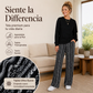 🔥 ¡50% OFF POR TIEMPO LIMITADO! 👚👖 Conjunto Casual de Top de Cuello Redondo y Pantalón Estampado para Mujer – Cómodo, Moderno y Fácil de Combinar ✨