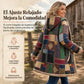 🔥 ¡50% OFF POR TIEMPO LIMITADO! 🧸🧥 Sudadera con Capucha Estampada de Algodón y Lino para Mujer – Cálida, Suave y Acogedora ❄️✨