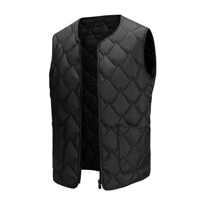 🔥 ¡50% OFF POR TIEMPO LIMITADO! 🦺❄️ Chaleco Térmico Acolchado de Diamantes para Hombre – Cálido, Ligero y Versátil ✨