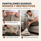 Pantalones casuales de pana para hombre, corte holgado con cintura elástica con cordón de ajuste