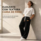 Pantalones casuales de pana para hombre, corte holgado con cintura elástica con cordón de ajuste