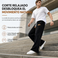 Pantalones casuales de pana para hombre, corte holgado con cintura elástica con cordón de ajuste