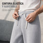 Pantalones de chándal casuales con cordón y corte holgado para hombre