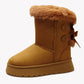 🔥 ¡50% OFF POR TIEMPO LIMITADO! 👢❄️ Botas de Nieve con Plataforma y Detalle de Lazo para Mujer – Cálidas, Cómodas y con Estilo ✨
