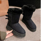 🔥 ¡50% OFF POR TIEMPO LIMITADO! 👢❄️ Botas de Nieve con Plataforma y Detalle de Lazo para Mujer – Cálidas, Cómodas y con Estilo ✨