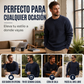 🔥 ¡50% OFF POR TIEMPO LIMITADO! 🧶👕 Top de Punto Clásico con Cuello Redondo para Hombre – Cómodo, Cálido y Fácil de Combinar ✨