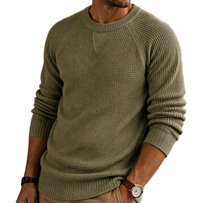 🔥 ¡50% OFF POR TIEMPO LIMITADO! 🧶👕 Top de Punto Clásico con Cuello Redondo para Hombre – Cómodo, Cálido y Fácil de Combinar ✨