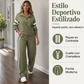 🔥 ¡50% OFF POR TIEMPO LIMITADO! 👚👖 Conjunto Casual para Mujer de Sudadera y Pantalón de Pierna Ancha – Cómodo, Moderno y Fácil de Combinar ✨