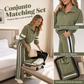 🔥 ¡50% OFF POR TIEMPO LIMITADO! 👚👖 Conjunto Casual para Mujer de Sudadera y Pantalón de Pierna Ancha – Cómodo, Moderno y Fácil de Combinar ✨
