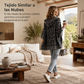 🔥 ¡50% OFF POR TIEMPO LIMITADO! 🐆🧶 Sudadera de Punto con Capucha y Estampado de Leopardo para Mujer – Cálida, Cómoda y con Mucho Estilo ✨