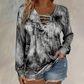 🔥 ¡50% OFF POR TIEMPO LIMITADO! 👚✨ Top de Mujer con Estampado Tie-Dye, Cuello V y Cordones – Cómodo, Moderno y Lleno de Estilo 🌈