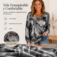 🔥 ¡50% OFF POR TIEMPO LIMITADO! 👚✨ Top de Mujer con Estampado Tie-Dye, Cuello V y Cordones – Cómodo, Moderno y Lleno de Estilo 🌈