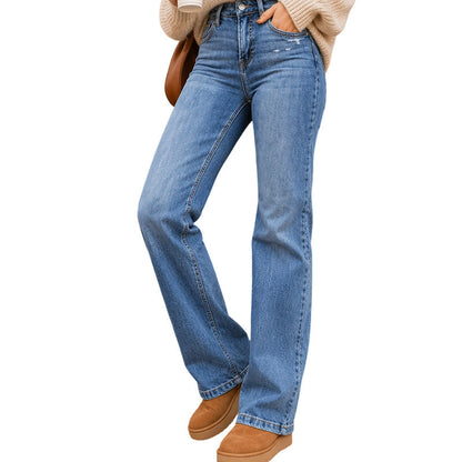 🔥 ¡50% OFF POR TIEMPO LIMITADO! 👖✨ Jeans Elásticos de Talle Alto para Mujer – Cómodos, Favorecedores y Perfectos para el Día a Día