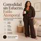 Conjunto de descanso de punto de 3 piezas para mujer
