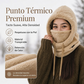 Pasamontañas térmico cortavientos para ciclismo, unisex