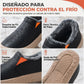 Botas de invierno impermeables para mujer, zapatos casuales forrados de algodón cálido sin cordones con cuña oculta, suela antideslizante y suave para caminar