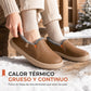 Botas de invierno impermeables para mujer, zapatos casuales forrados de algodón cálido sin cordones con cuña oculta, suela antideslizante y suave para caminar