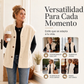Chaleco casual cálido de sherpa para mujer