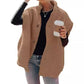 Chaleco casual cálido de sherpa para mujer