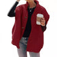 Chaleco casual cálido de sherpa para mujer